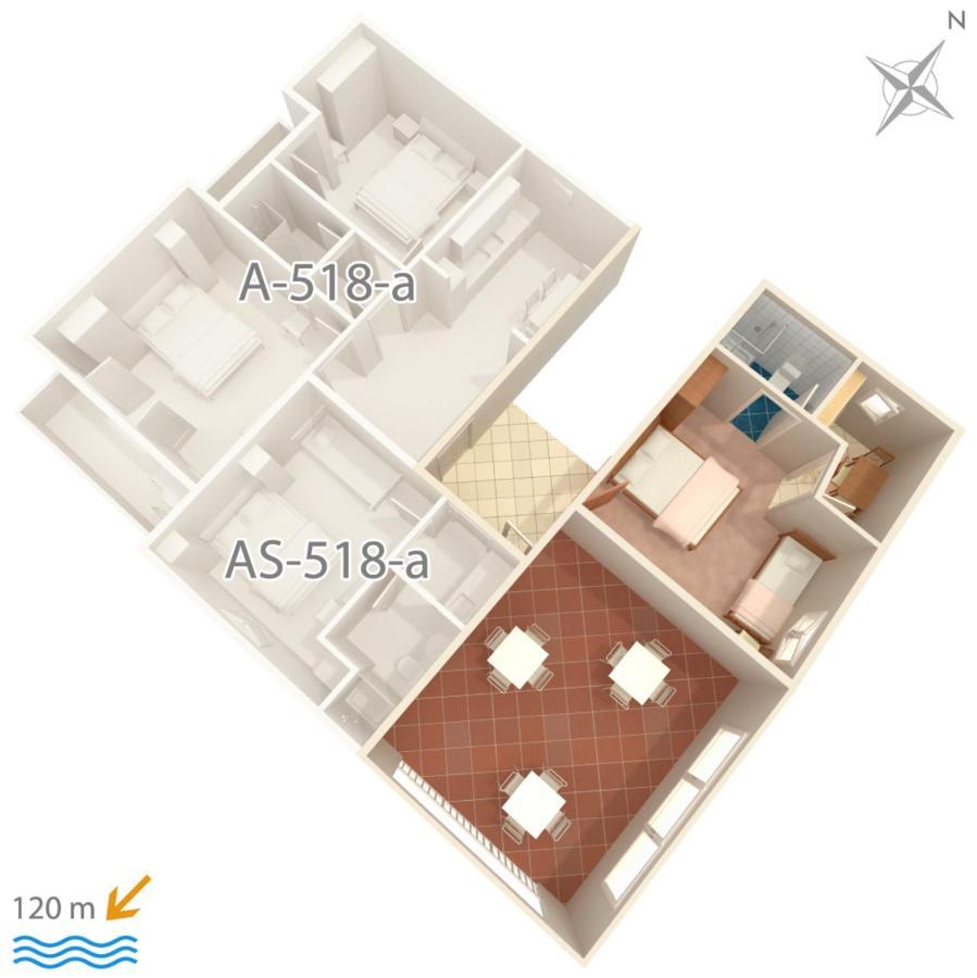 Apartment Podgora 518B Exterior photo